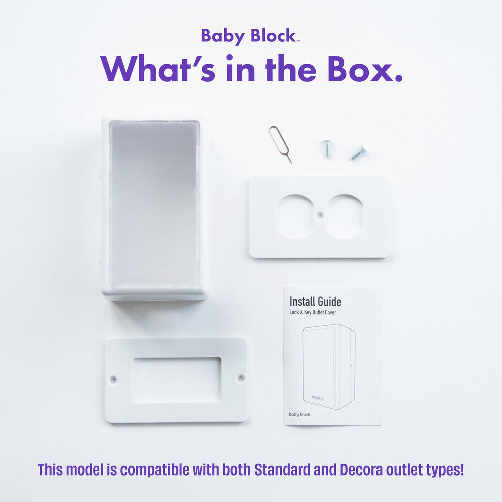 Baby Block wall-screw-installation makes mounting quick and stable for daily protection