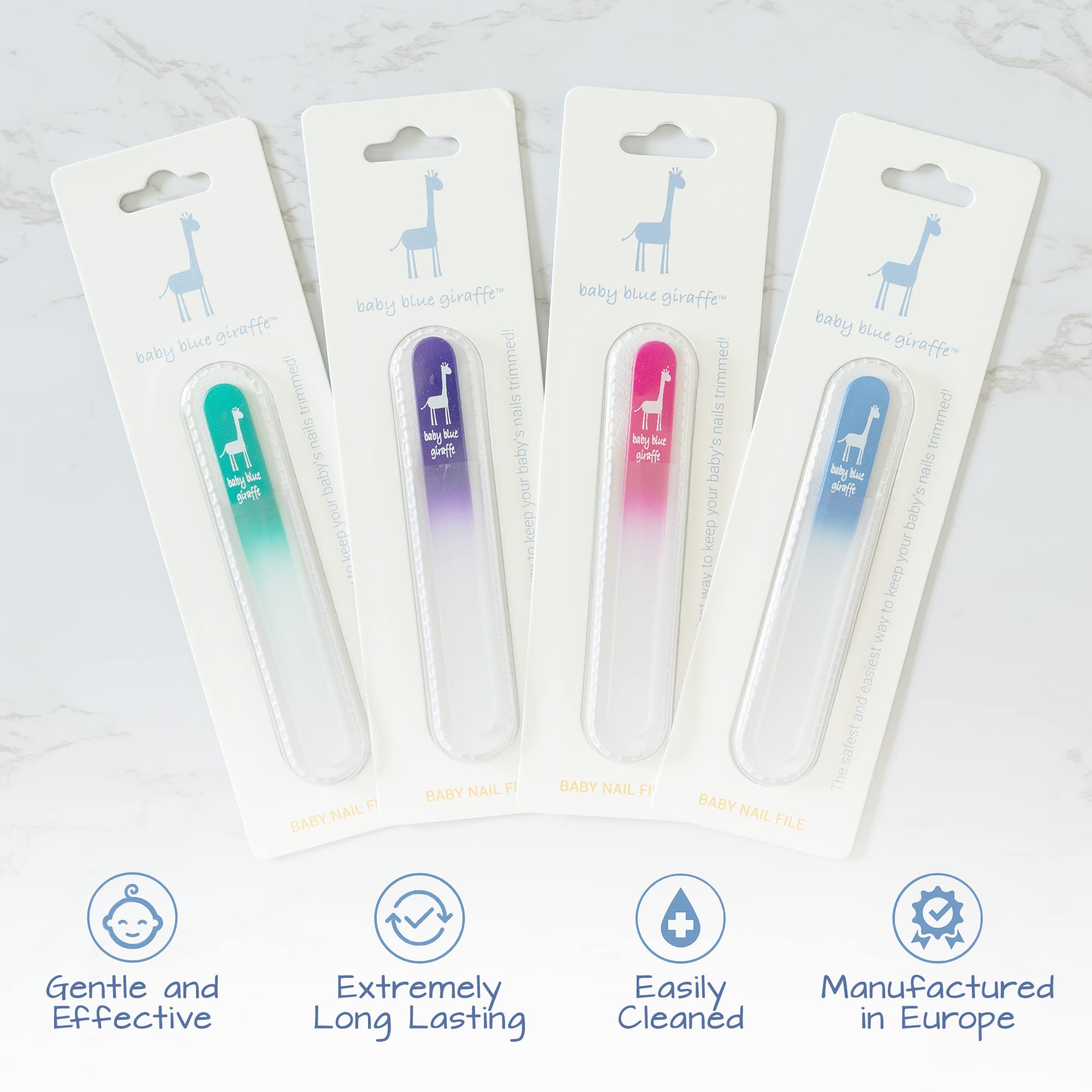 Baby Blue Giraffe nail file European craftsmanship preview.