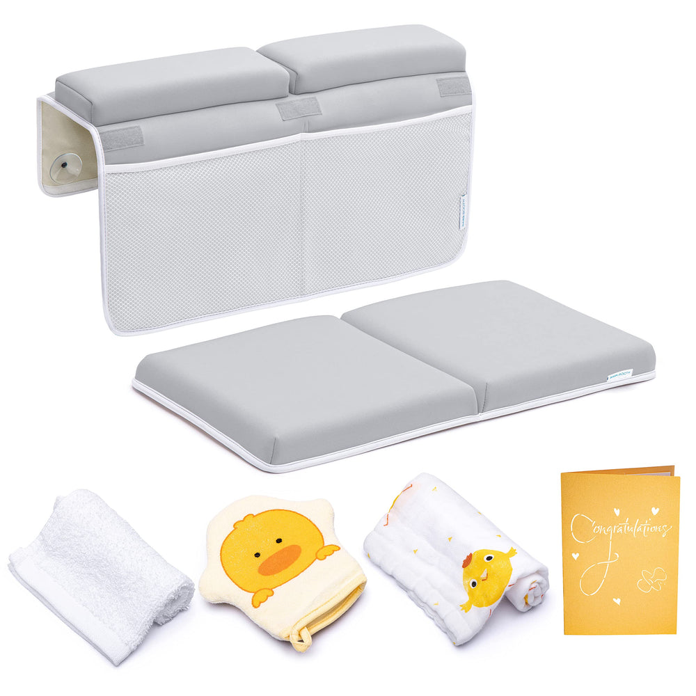 BABY BOOTH bath kneeler pad provides comfortable kneeling during bath time