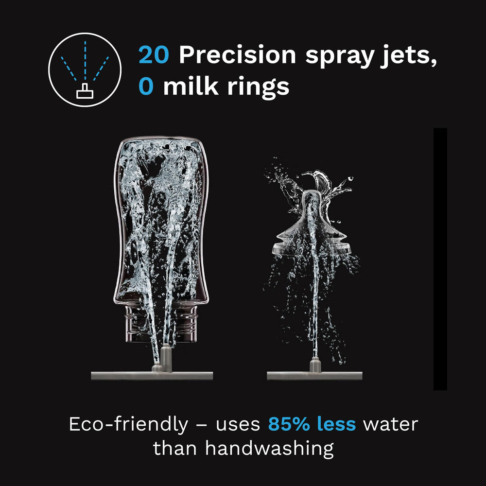 Baby Brezza Bottle Washer Pro 4-bottle capacity fits bottles and pump parts