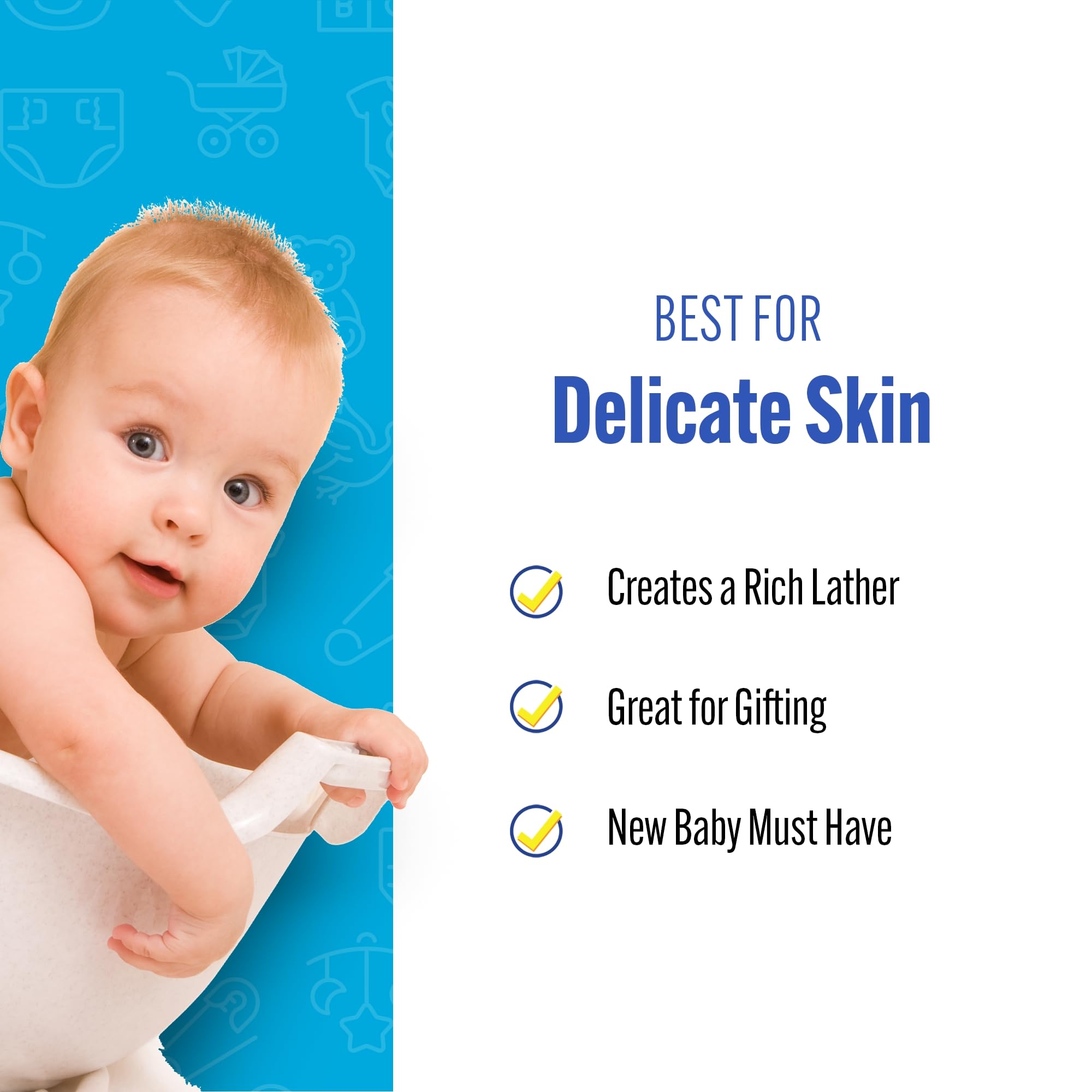 Baby Buddy biodegradable sponge supports an earth-friendly bath routine.