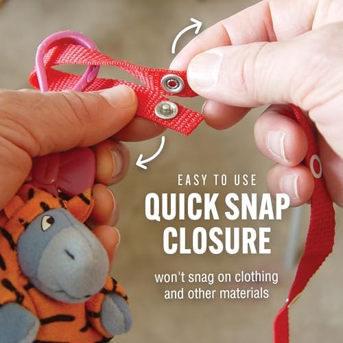 Baby Buddy Secure-A-Toy high chair strap keeps teethers within reach.