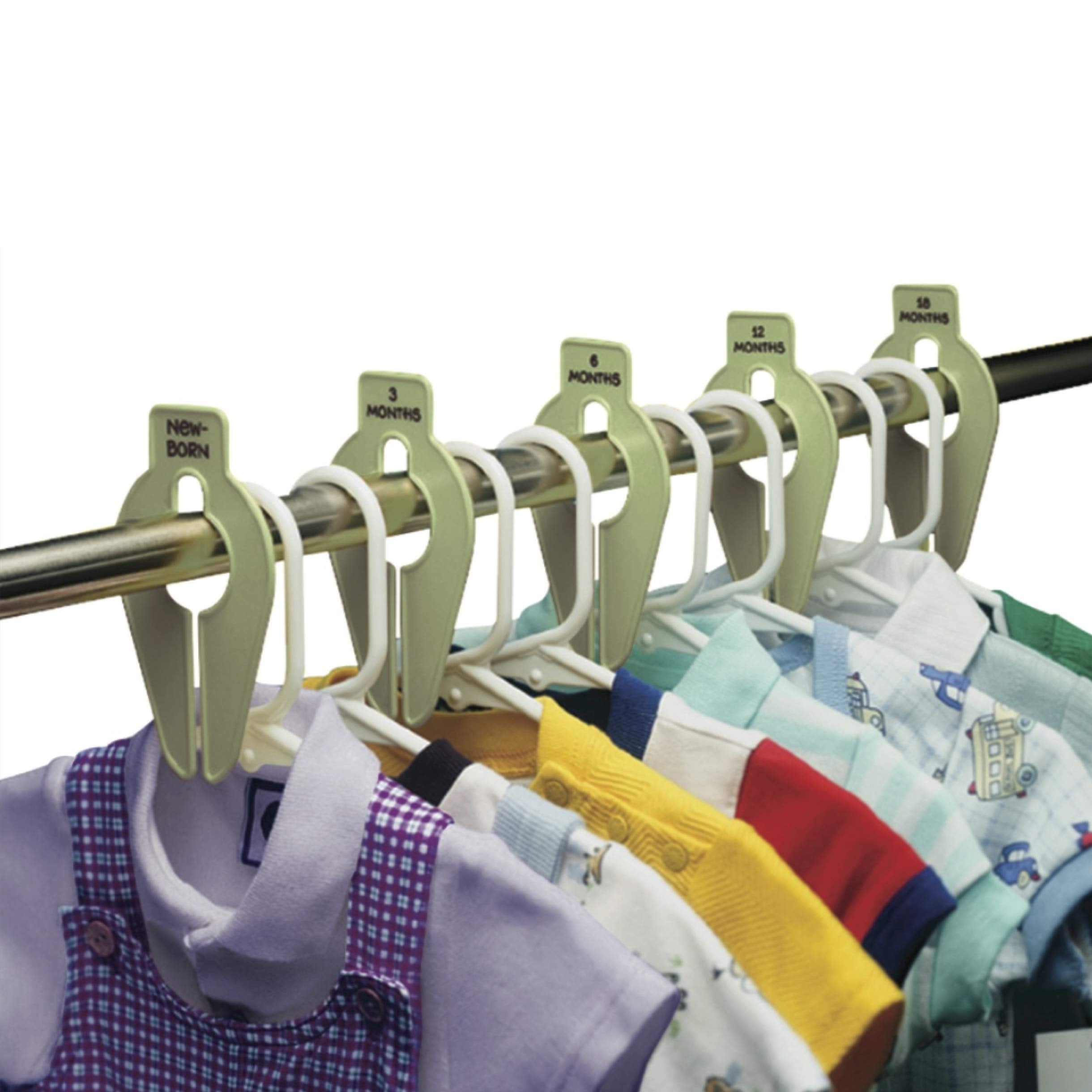 Baby Buddy Size-It newborn to size 8 labels help track growth.