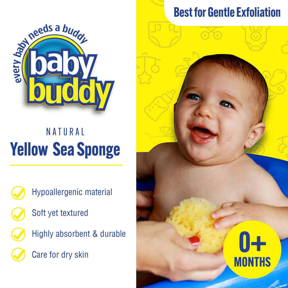 Baby Buddy soft-texture sponge – ultrafine softness for delicate baby skin.