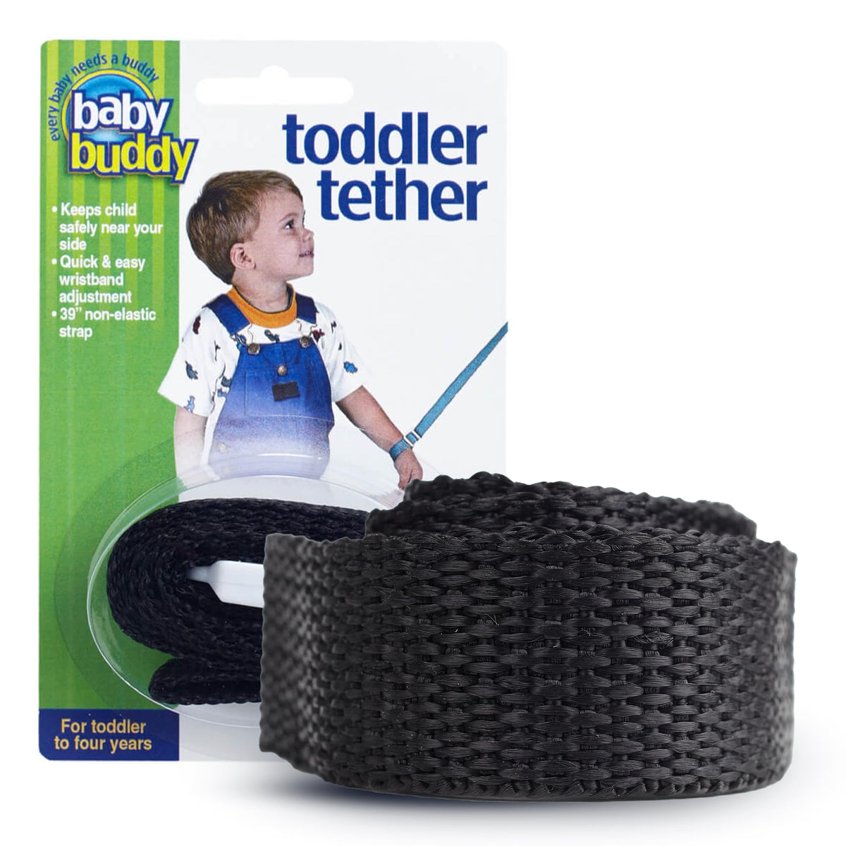 Baby Buddy Toddler Tether wristband adjustment for quick, secure fit