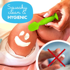 Baby Bum Brush Bumco Mini Spatula Soft Silicone for gentle, hygienic diaper cream application