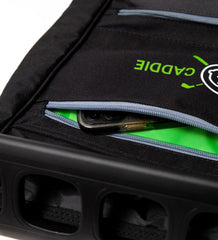 Baby Caddie carry bag converts to an over-shoulder bag.