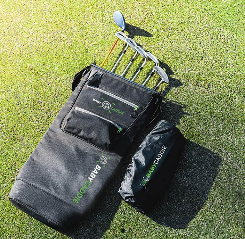 Baby Caddie easy pack-away design simplifies setup.
