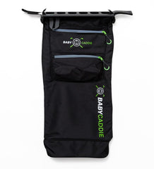Baby Caddie stroller attachment strap keeps gear secure.
