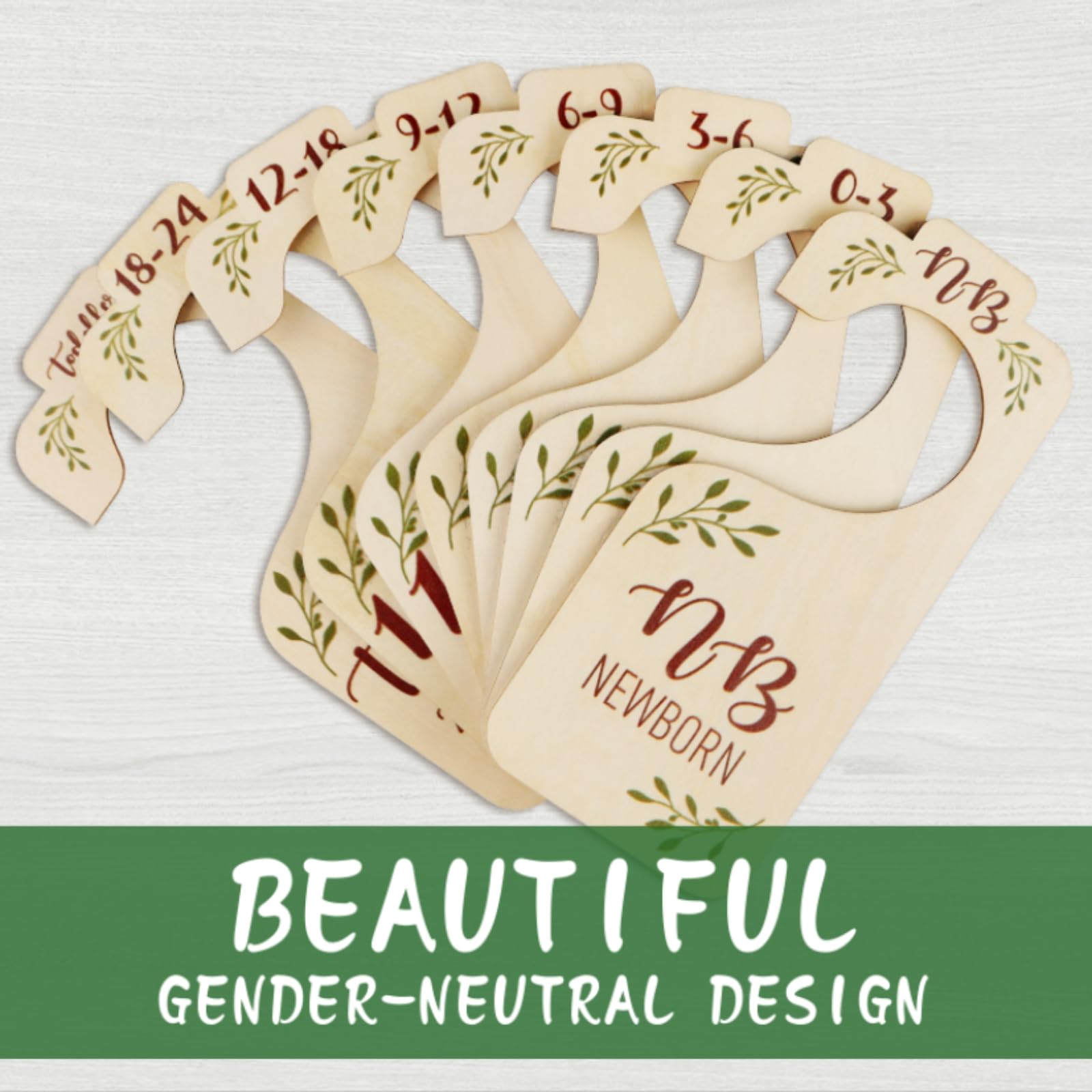 baby closet dividers newborn-to-toddler-range helps keep growing sizes neatly sorted.