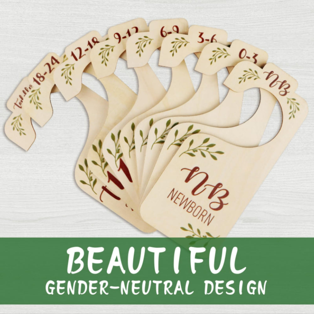 baby closet dividers newborn-to-toddler-range helps keep growing sizes neatly sorted.