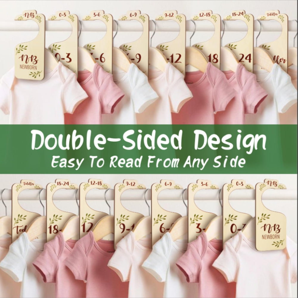 baby closet dividers wooden-material highlight durable, gentle wardrobe organization.