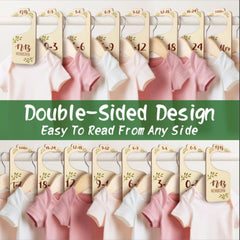 baby closet dividers wooden-material highlight durable, gentle wardrobe organization.