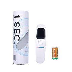 Baby Doppler Non-contact thermometer demonstrates hands-free measurement for safe family checks