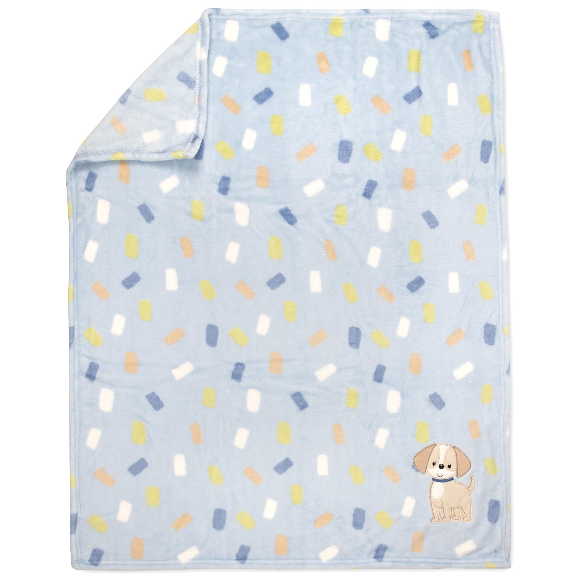Baby Essentials machine-washable 30x36 blanket for easy care.