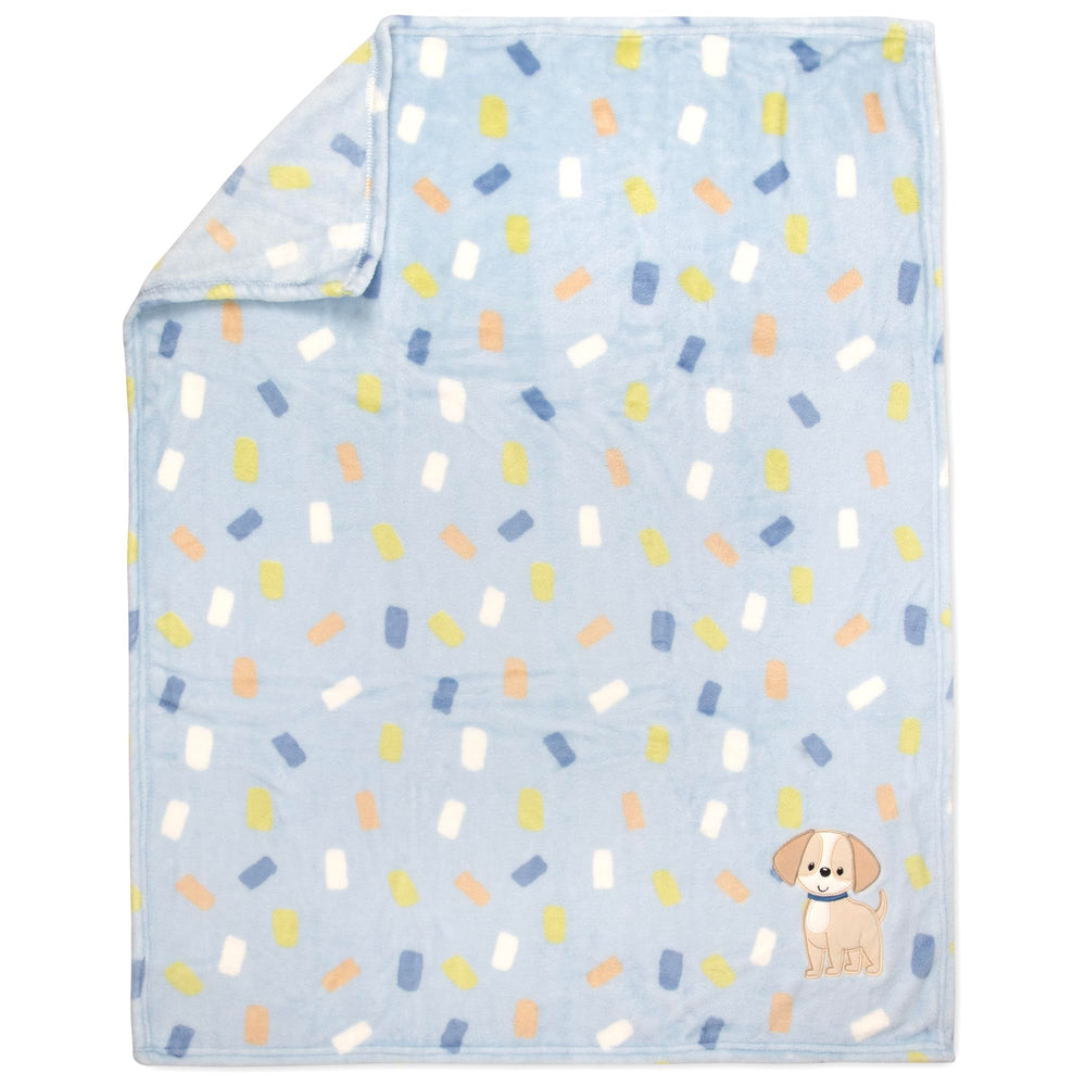 Baby Essentials machine-washable 30x36 blanket for easy care.