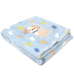Baby Essentials baby crib blanket plush fleece adds decorative cuddle to nurseries.