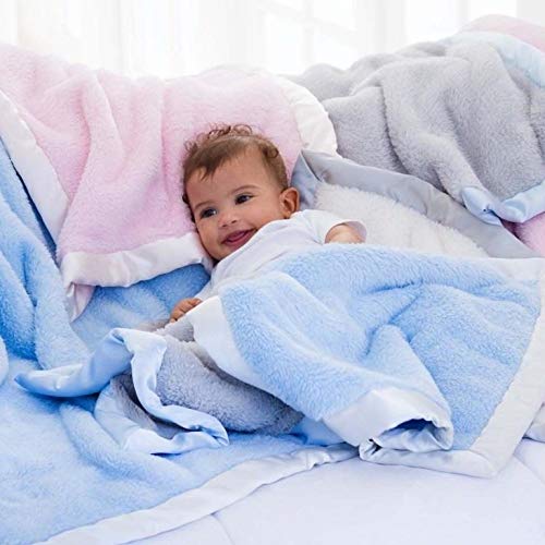 Baby Essentials blue blanket nursery decor and cuddle companion for peaceful naps