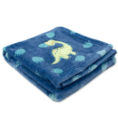 Baby Essentials 30x36 crib blanket offers newborn warmth and decor.