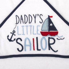 Baby Essentials Daddy's Sailor washcloths stacked: gentle cleansing for delicate baby skin