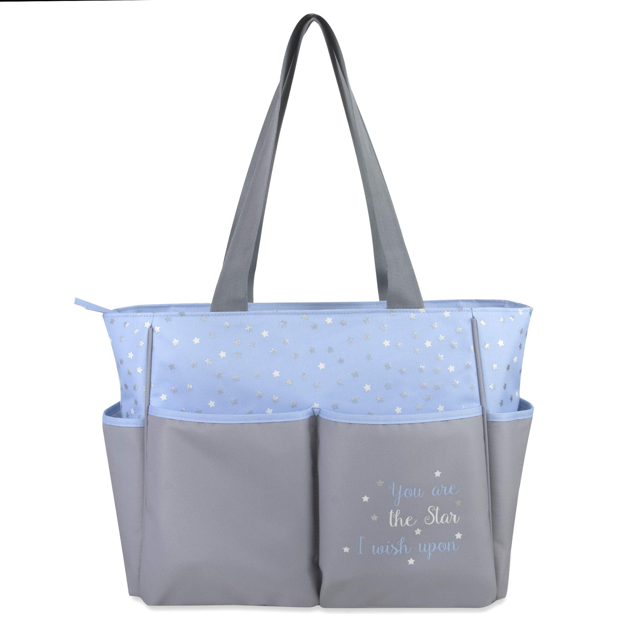 Baby Essentials diaper bag tote wet wipes case keeps wipes handy and organized.