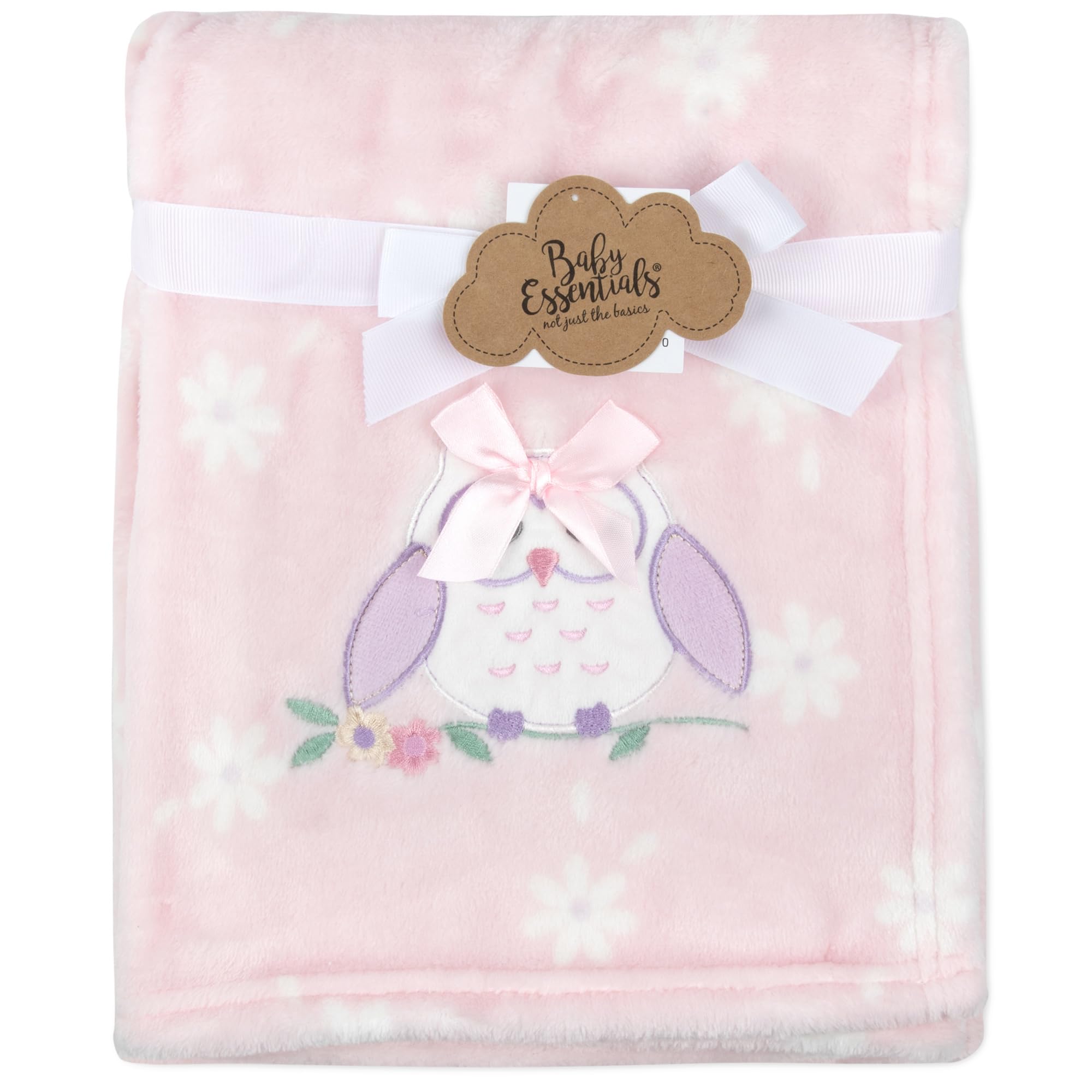 Baby Essentials embroidered character detail adds nursery charm