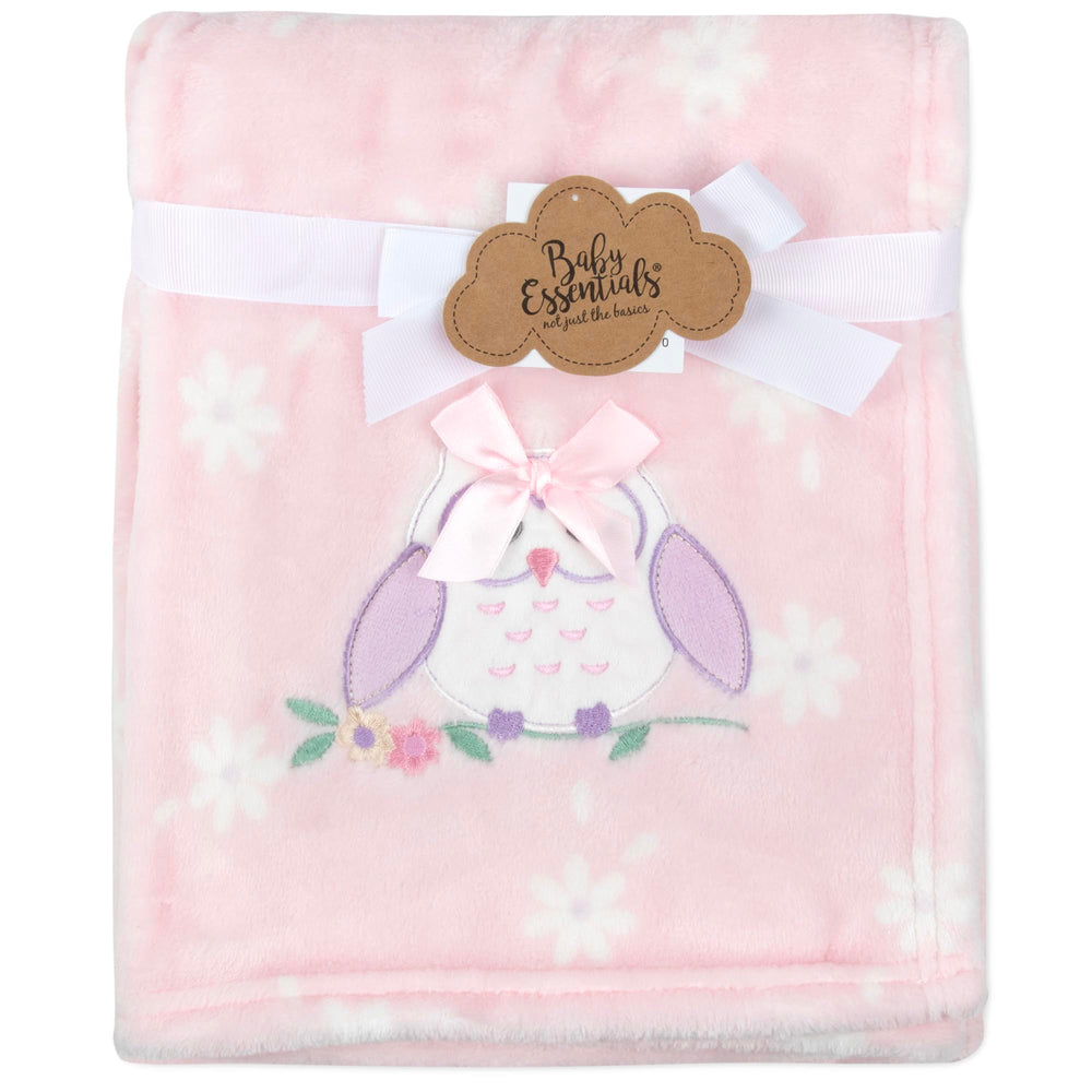 Baby Essentials embroidered character detail adds nursery charm