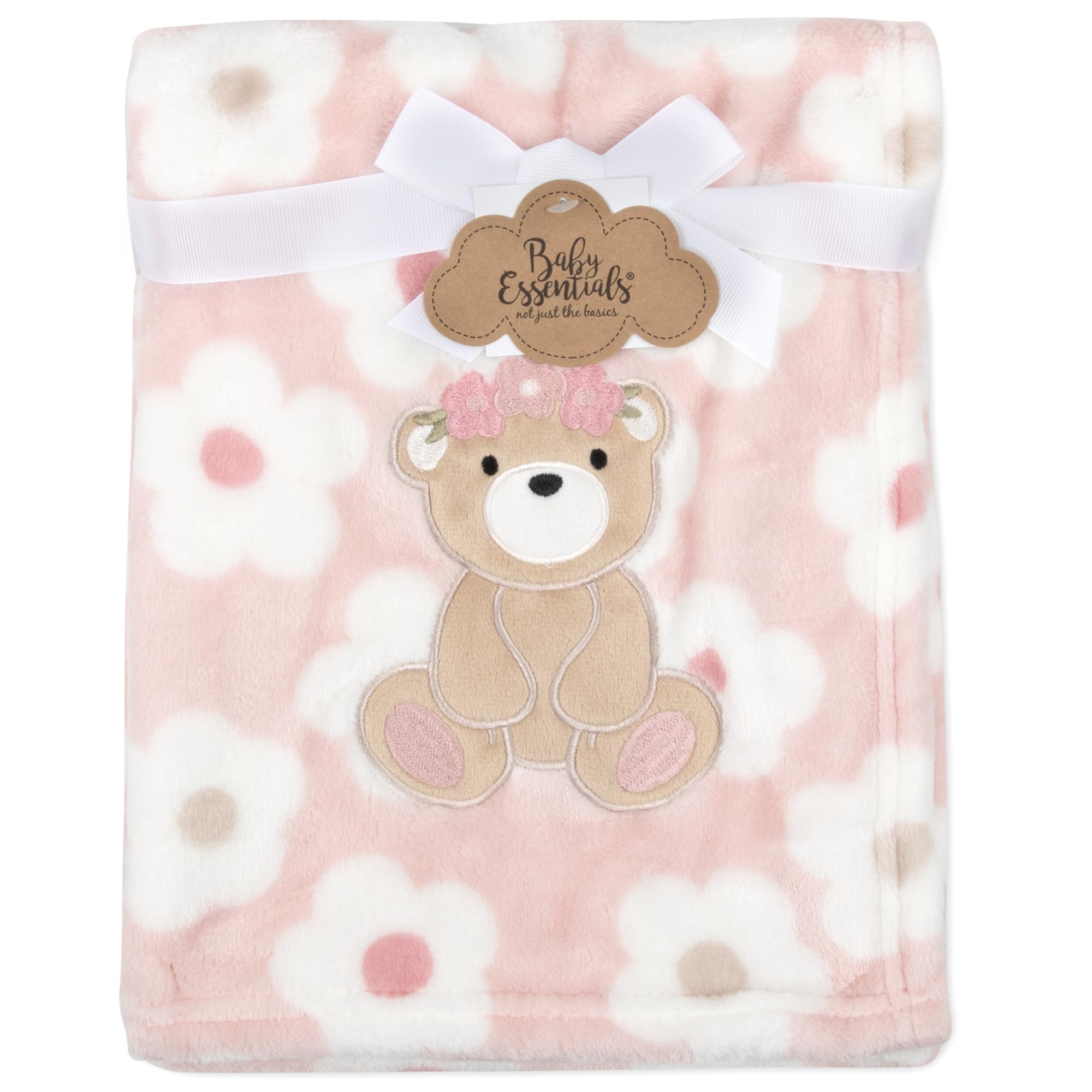 Baby Essentials embroidered detail adds decorative nursery touch and gentle comfort.