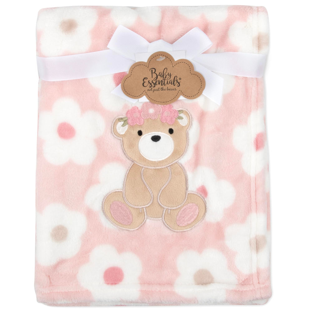 Baby Essentials embroidered detail adds decorative nursery touch and gentle comfort.