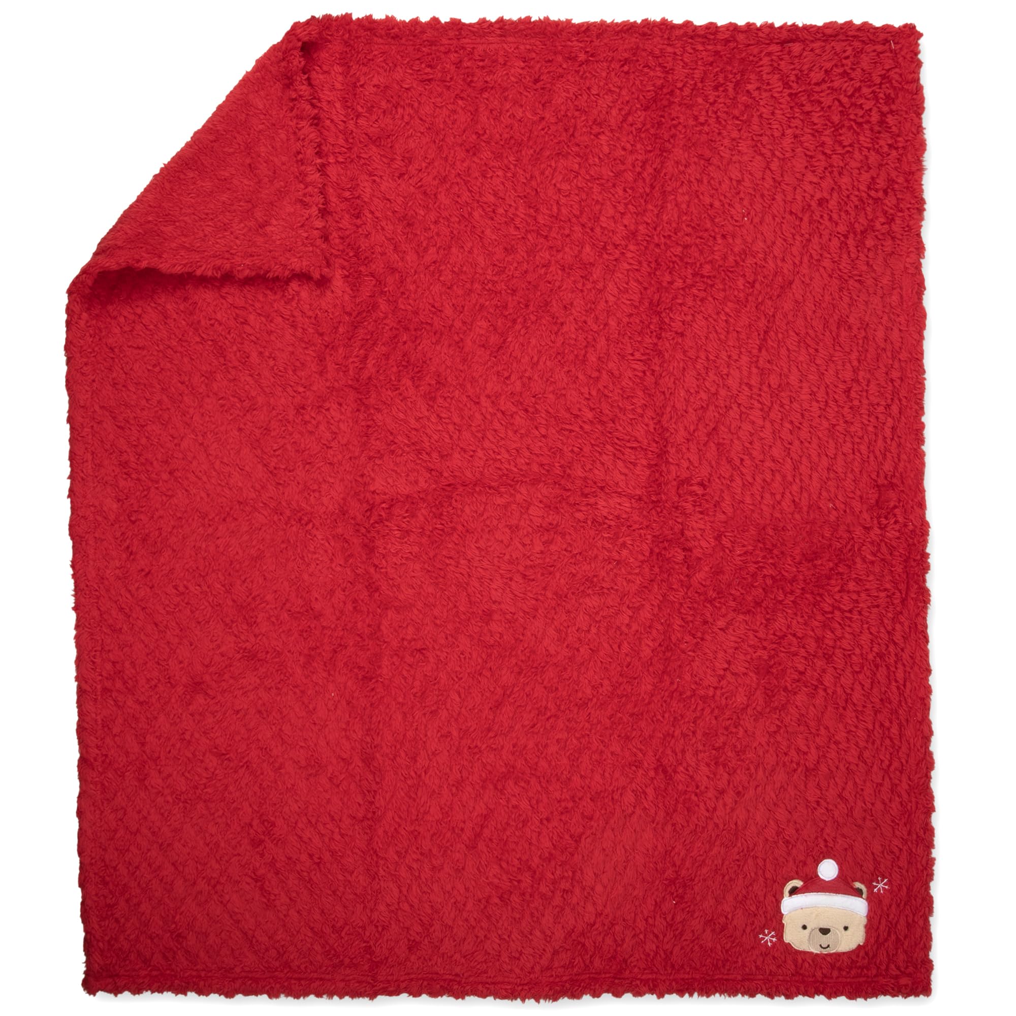 Baby Essentials festive bib close-up highlighting durable, mess-friendly holiday outfit.