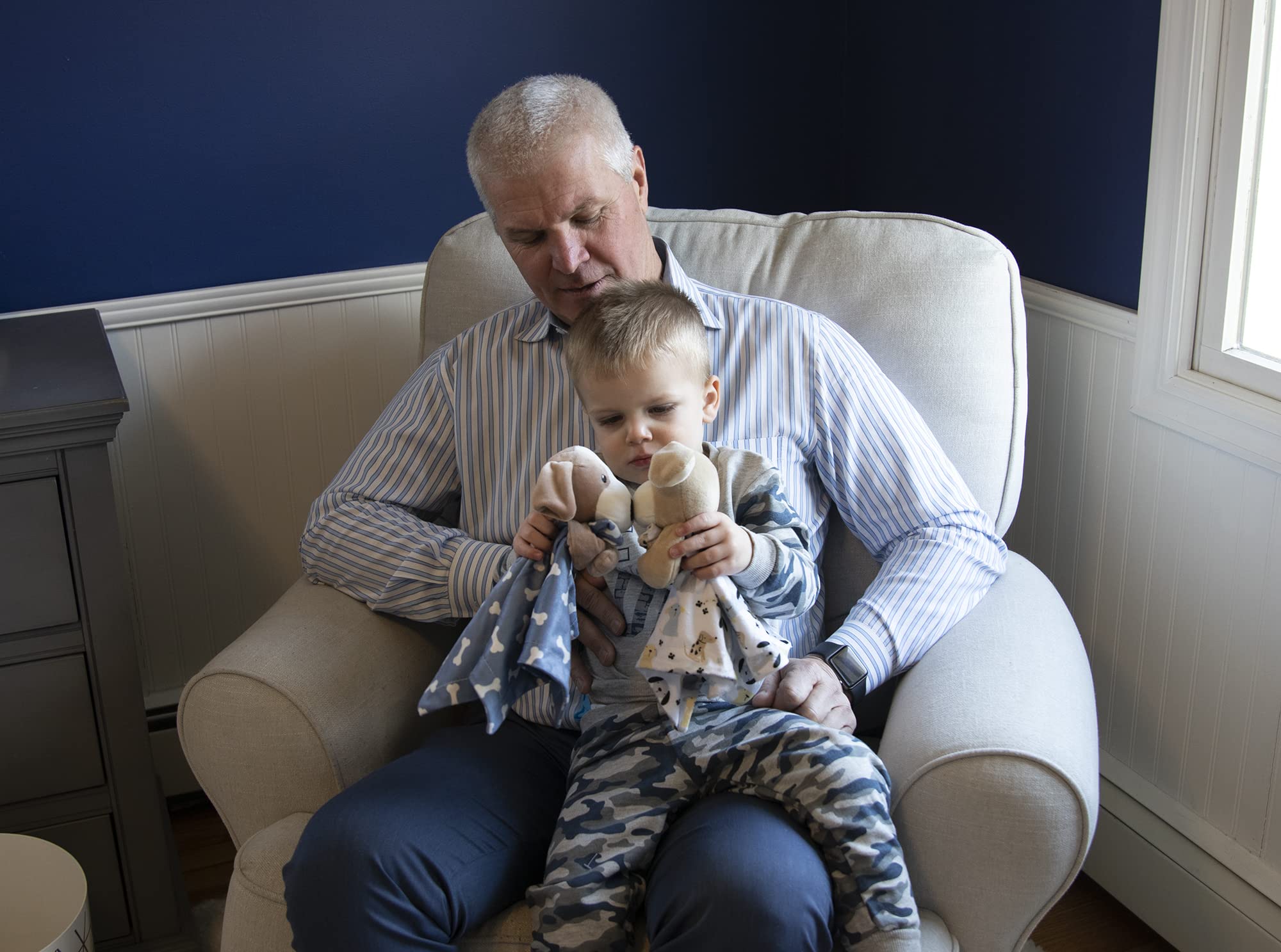 Baby Essentials Minky Animal Snuggler mink-like fabric closeup highlighting luxurious softness.