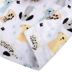 Baby Essentials Minky Animal Snuggler reversible-texture close-up showcasing dual cozy sides.