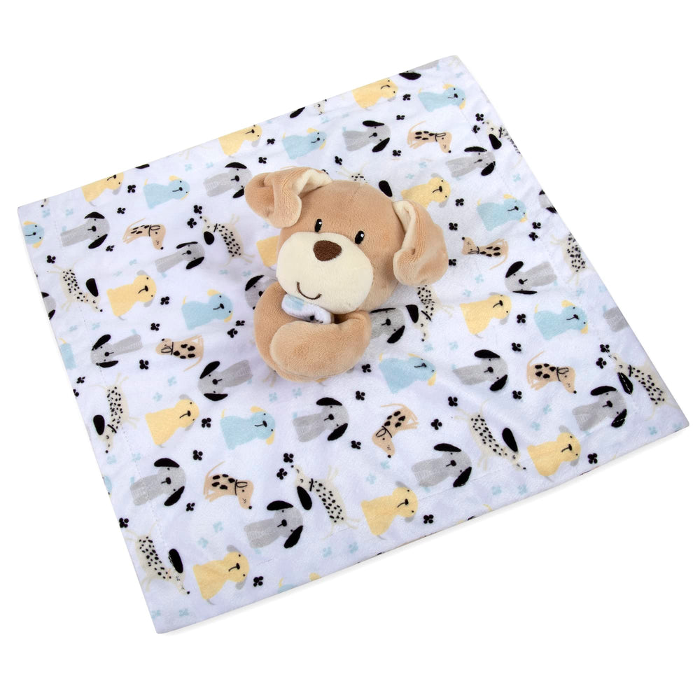 Baby Essentials Minky Animal Snuggler stuffed-animals close-up with pals for plush comfort.