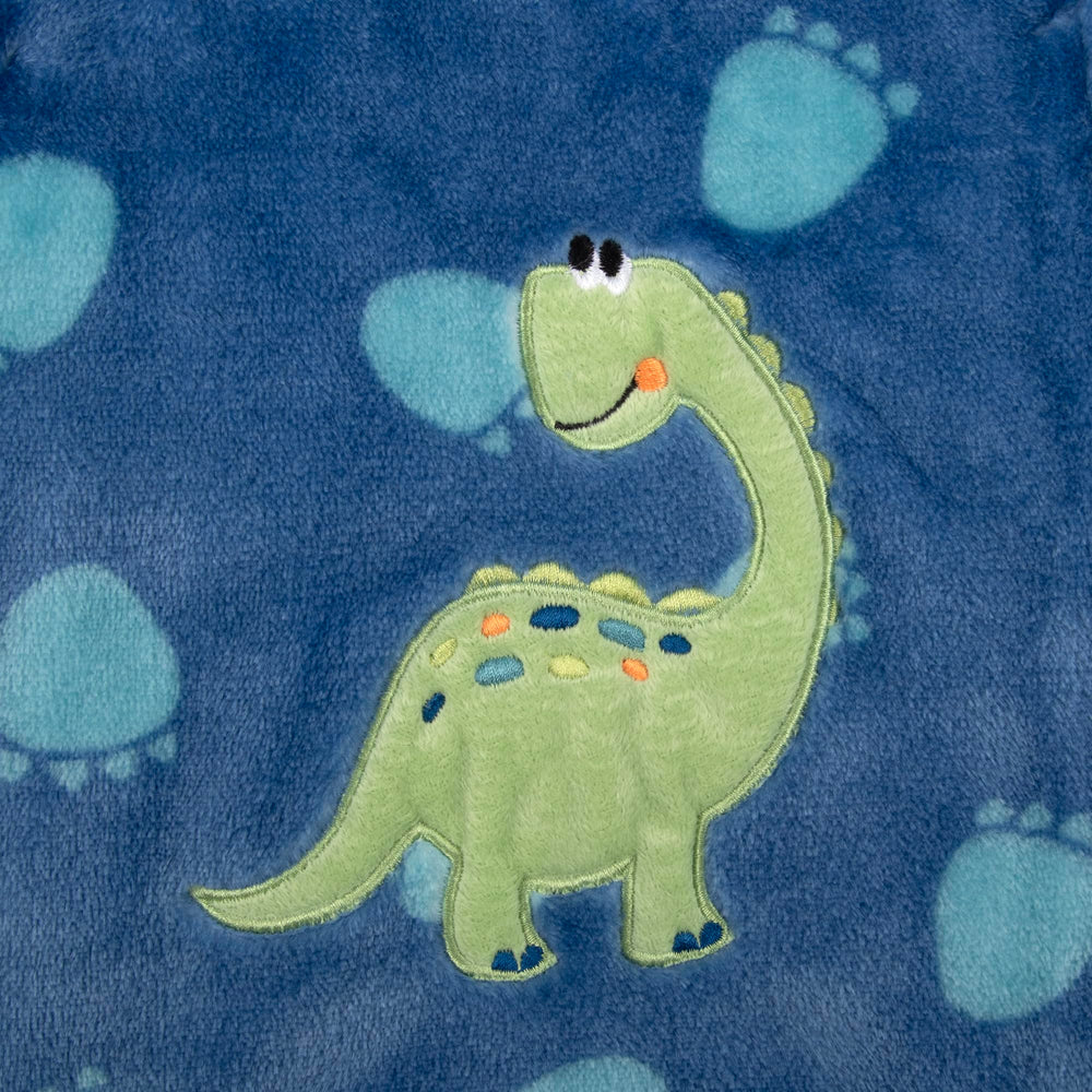 Baby Essentials minky throw shows soft texture for toddler cuddles.