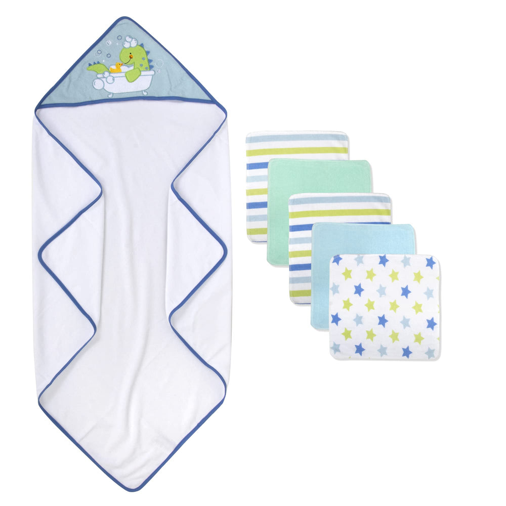 Baby Essentials Refreshed Rex baby-in-hood image showcasing head-to-toe dryness