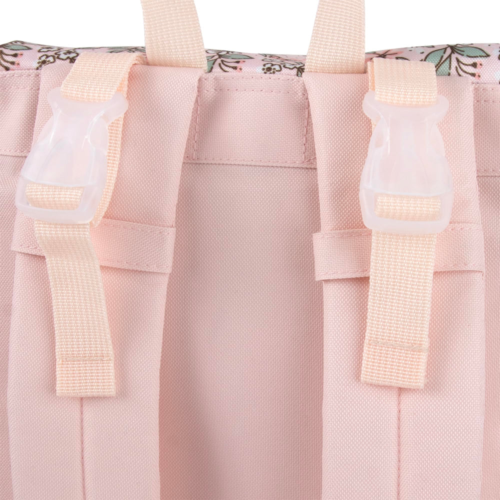 Baby Essenceals side water bottle pockets keep hydration within reach.