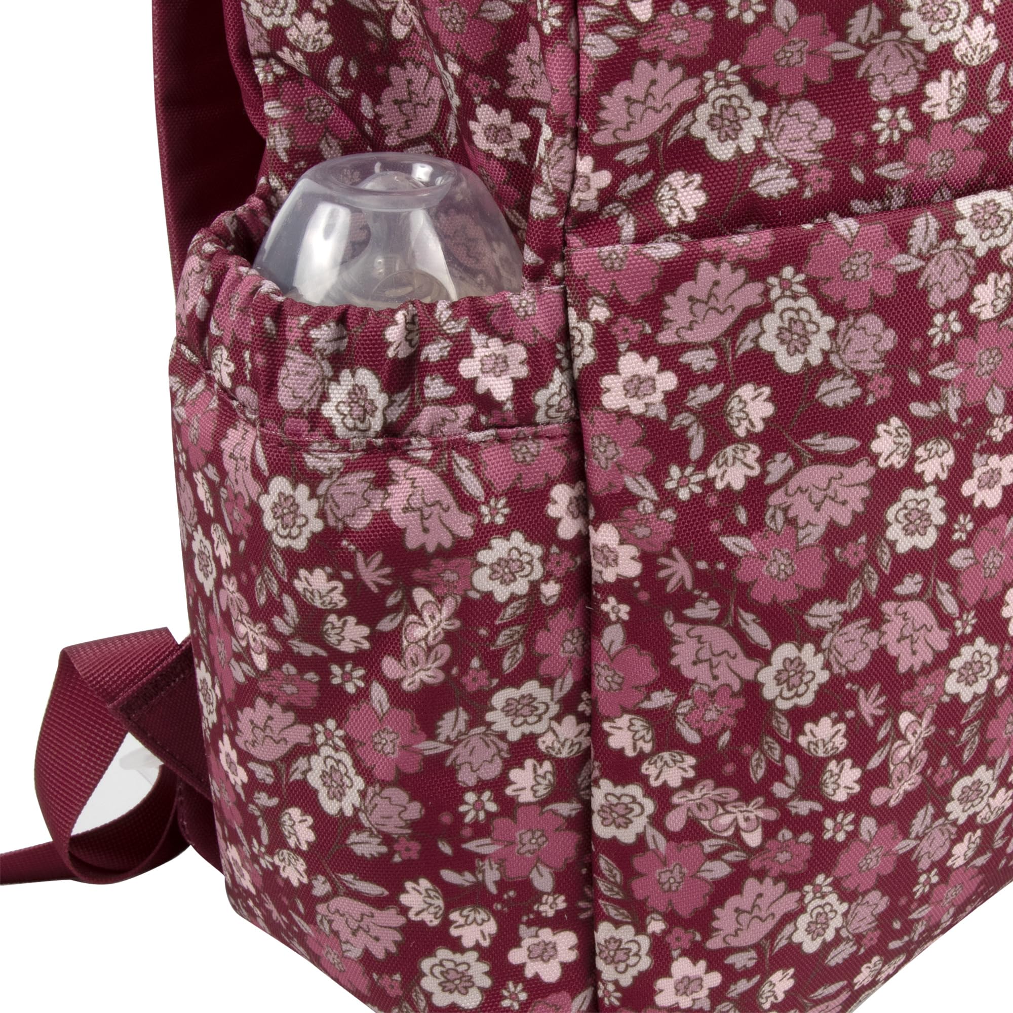 Baby Essentials stroller-straps attachment shows travel-friendly versatility.
