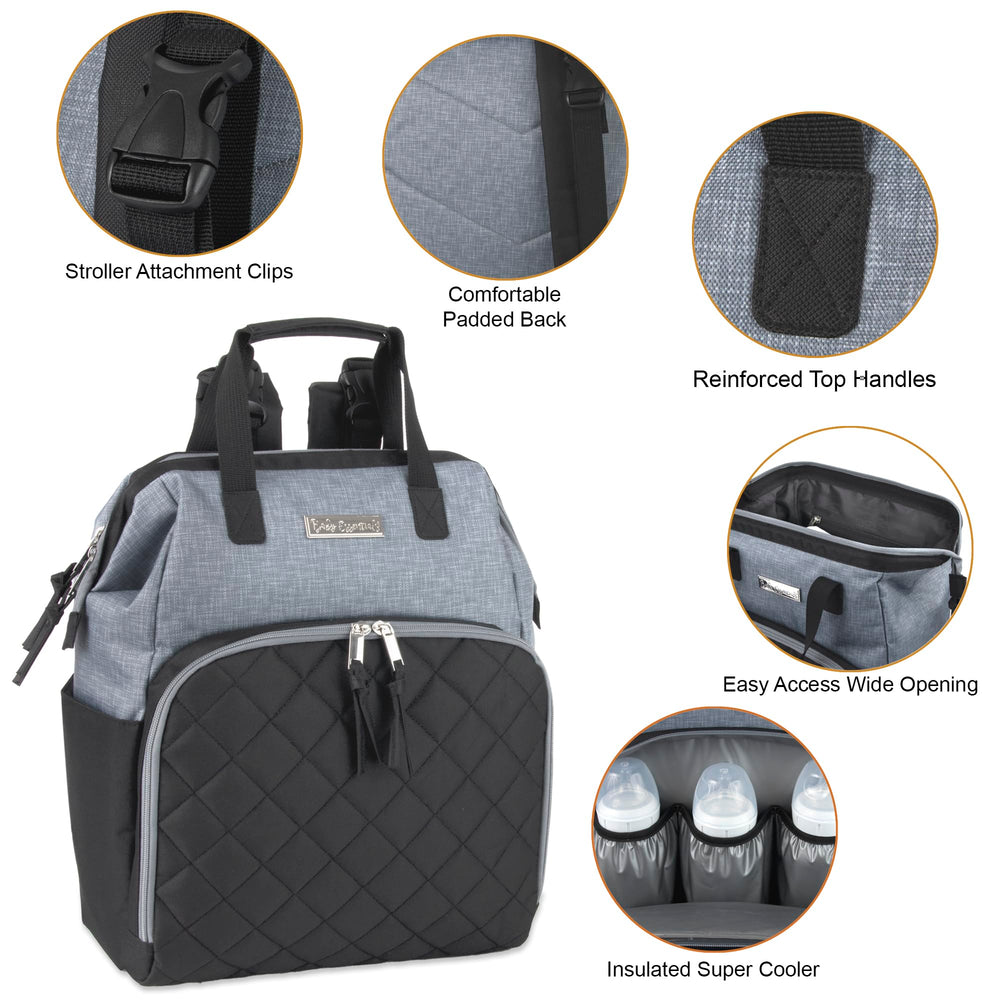Baby Essentials Super Cooler insulated bottle pockets keeping drinks ready