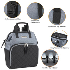 Baby Essentials Super Cooler insulated bottle pockets keeping drinks ready