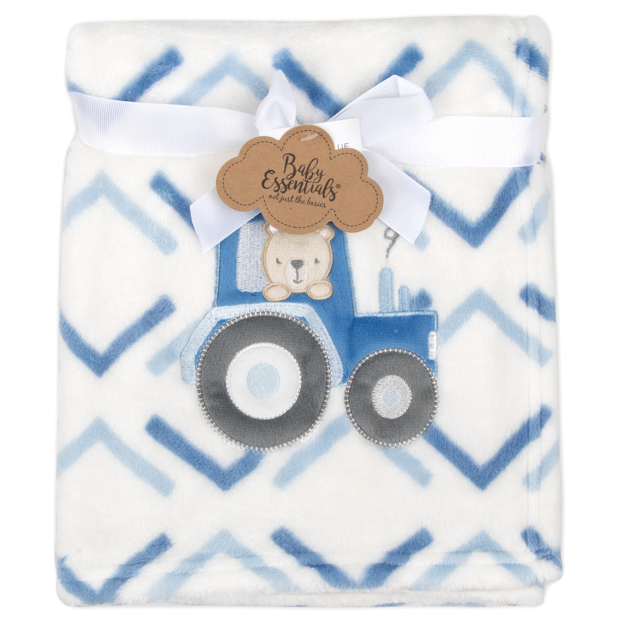 Baby Essentials toddler fleece blanket offers cozy warmth for all seasons and use at home.