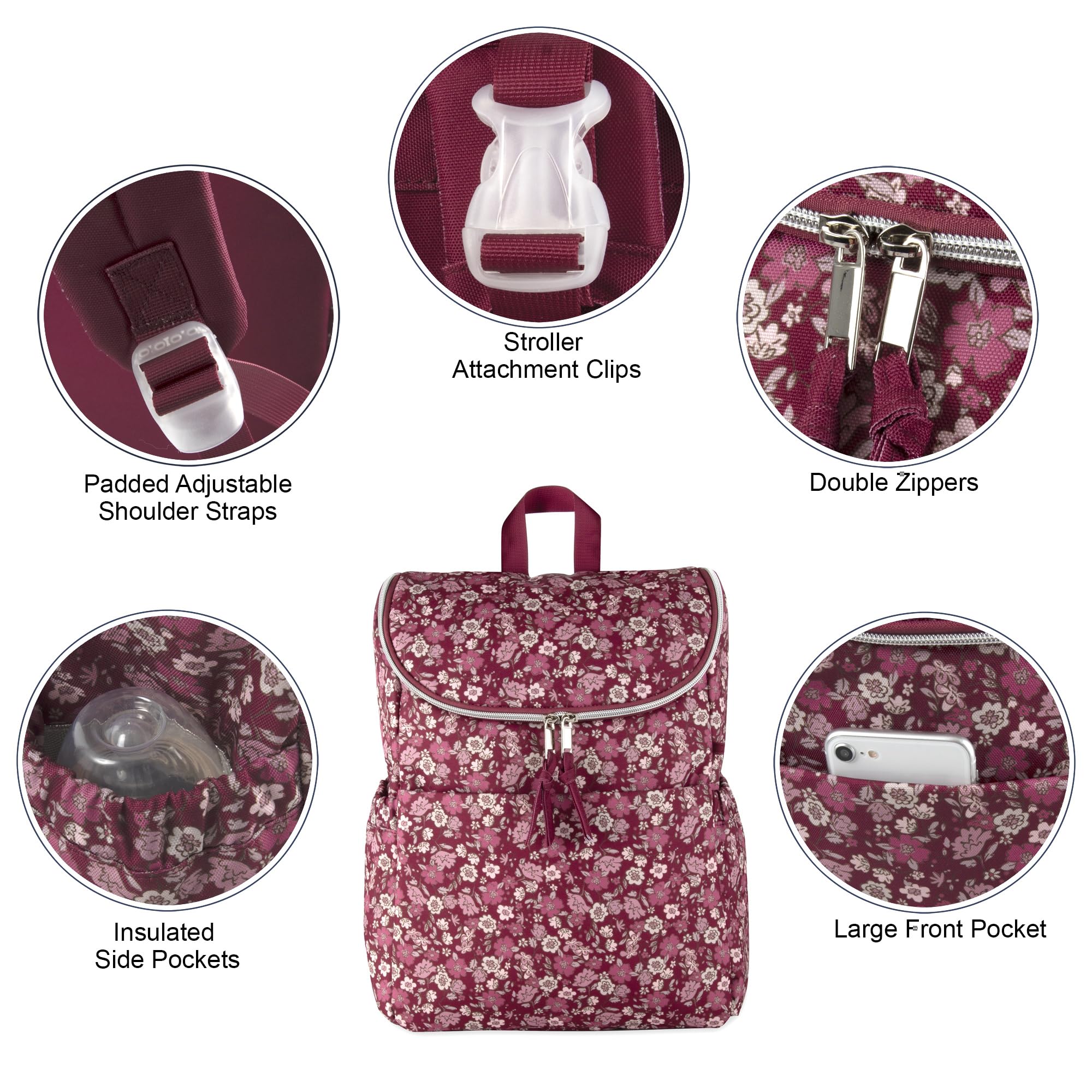 Baby Essentials top carry handle emphasizes quick grab-and-go convenience at airports.