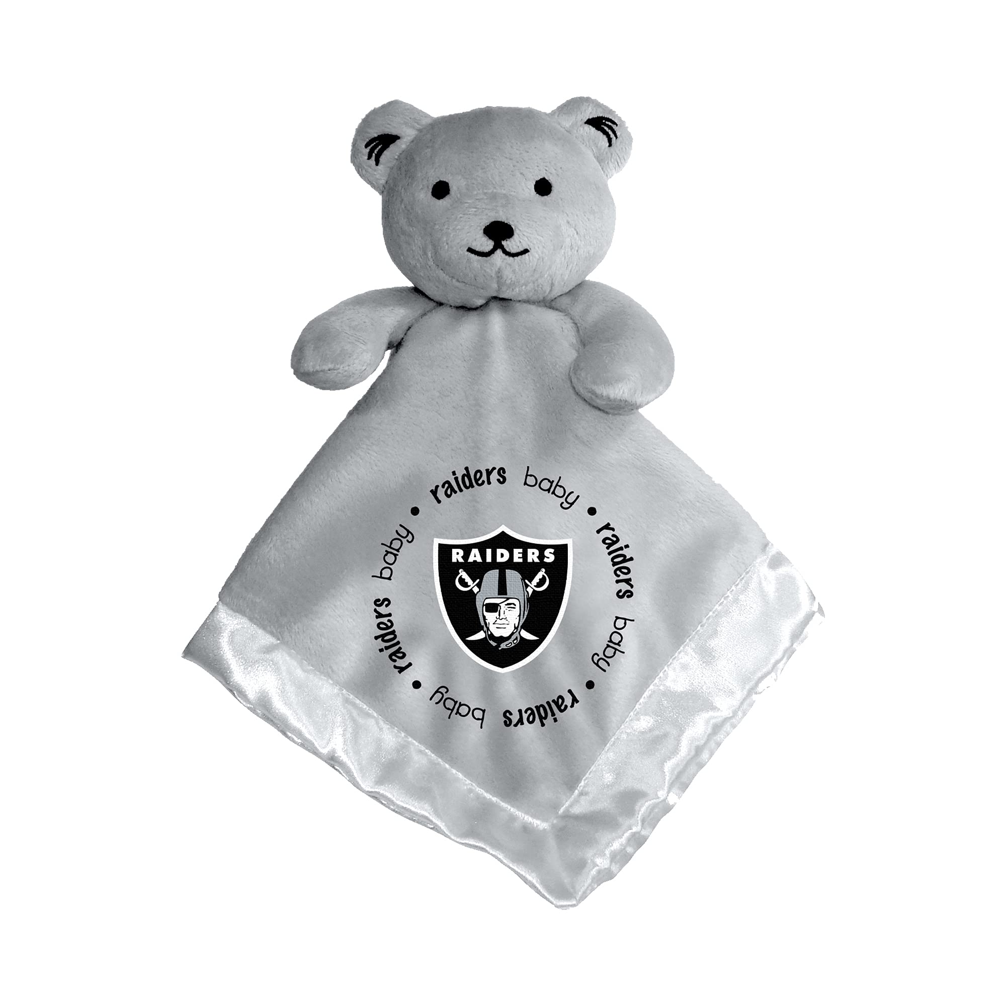 Baby Fanatic NFL bear security blanket logo close-up for comforting snuggles
