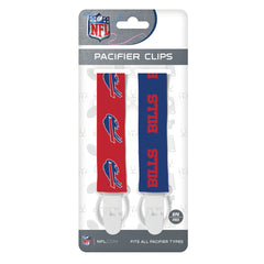 Baby Fanatic Buffalo Bills pacifier clip front logo shows team pride and easy access