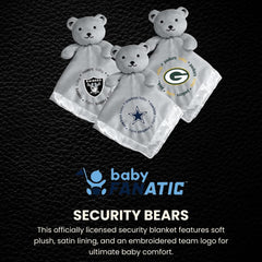 Baby Fanatic New York Jets security bear blanket 14x14 measurement ideal for on-the-go security