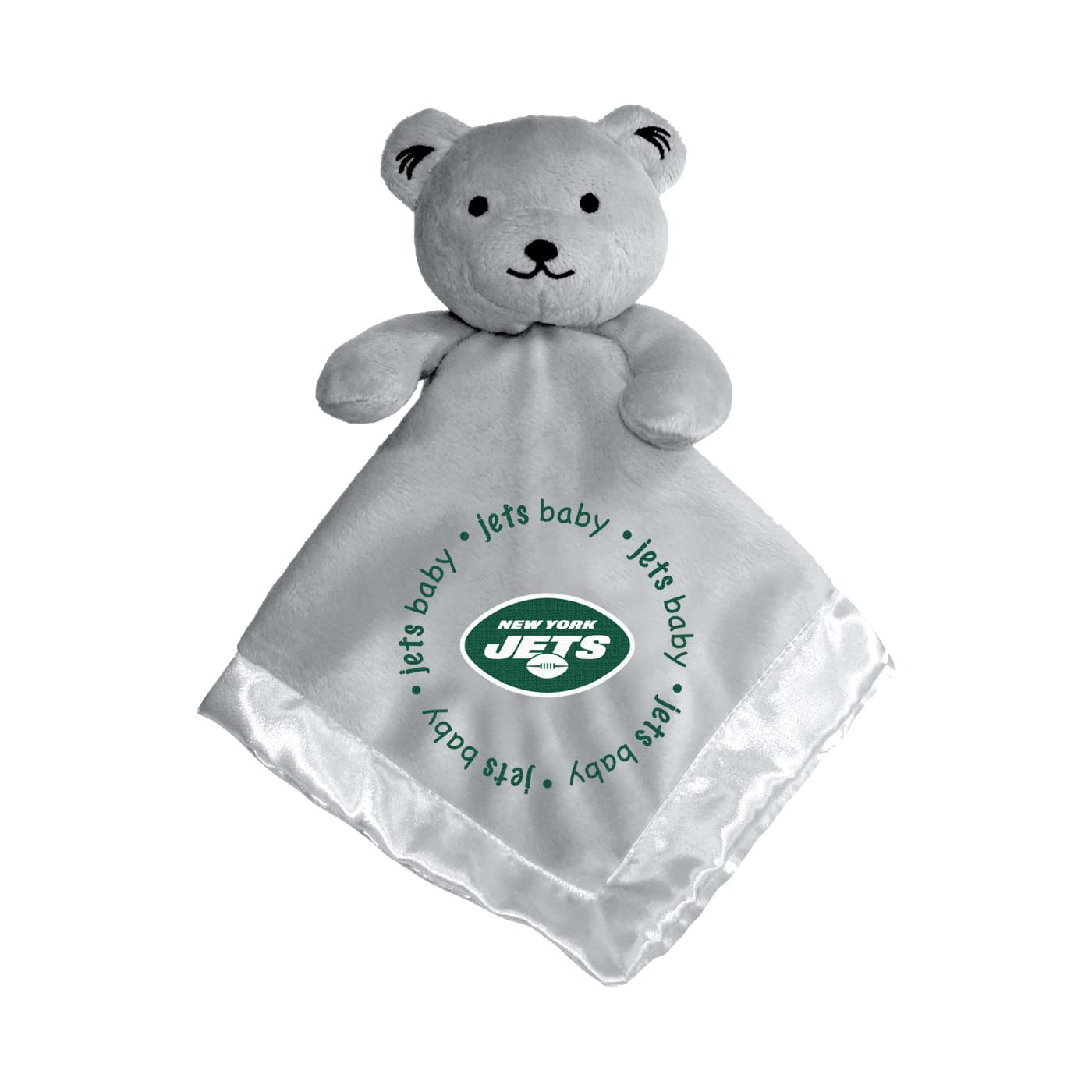 Baby Fanatic New York Jets security bear blanket front embroidery for comforting playtime