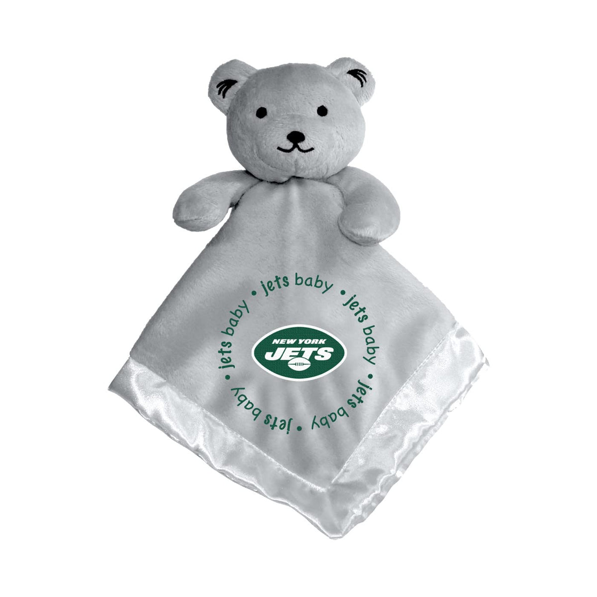 Baby Fanatic New York Jets security bear blanket front embroidery for comforting playtime