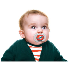 Baby Fanatic pacifier 2-pack BPA-free label supports safe use during infancy.