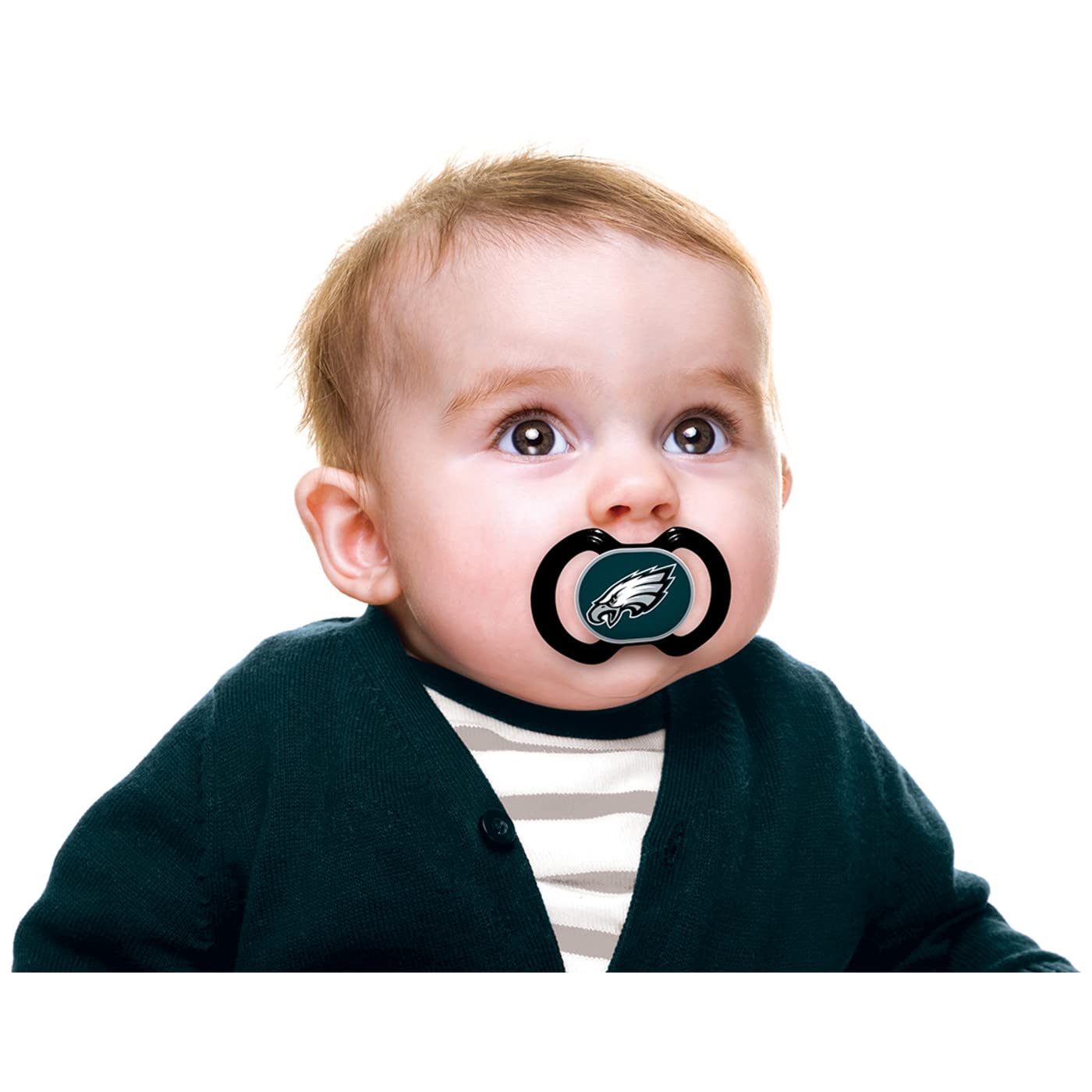 Two-pack Baby Fanatic pacifiers keep a spare ready for quick changes