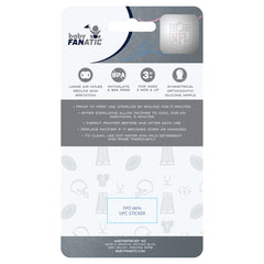 BabyFanatic pacifier silicone nipple close-up shows soft easy-latch design