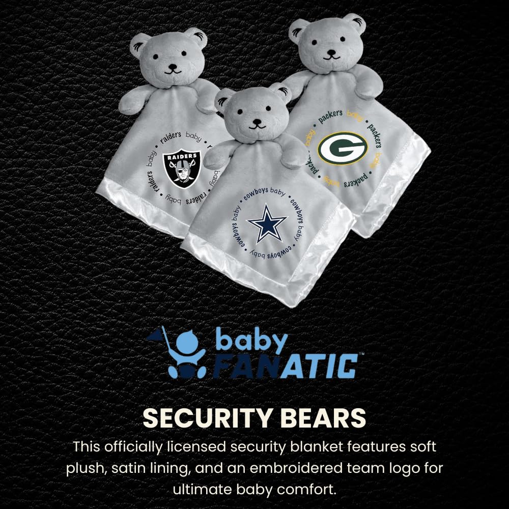 Baby Fanatic Raiders logo embroidery detail for authentic team bonding